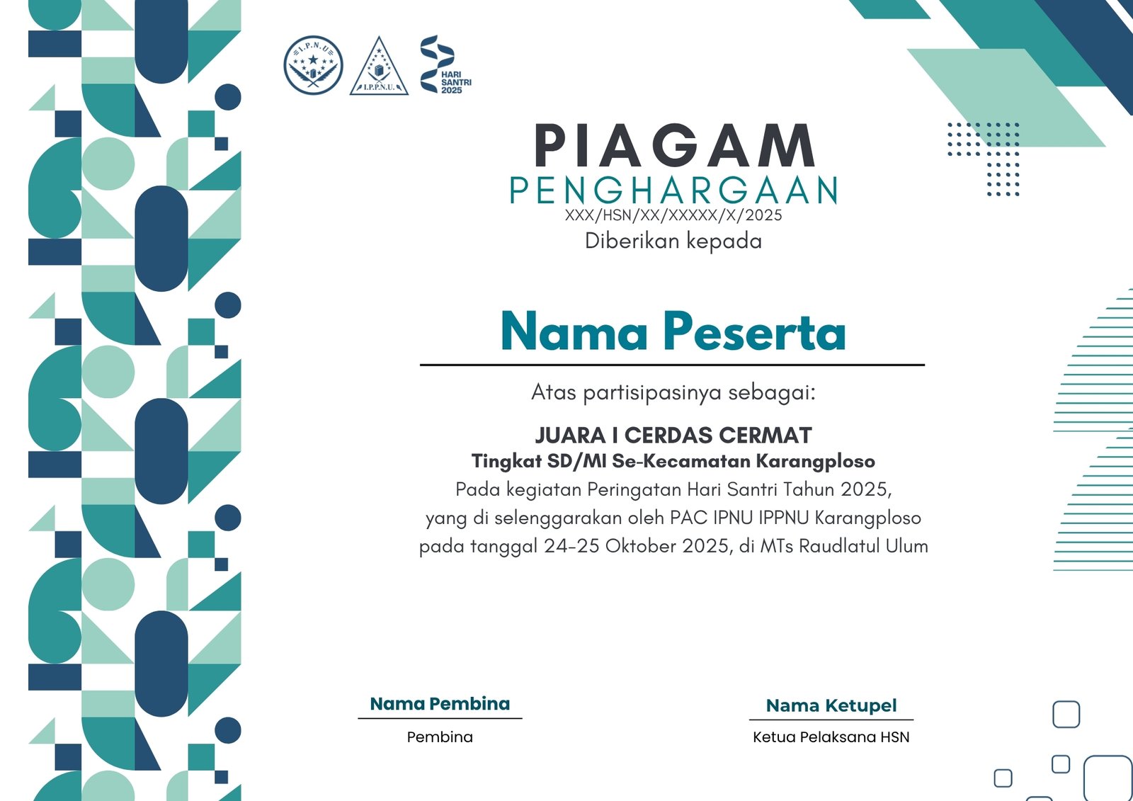 Contoh undangan Avis